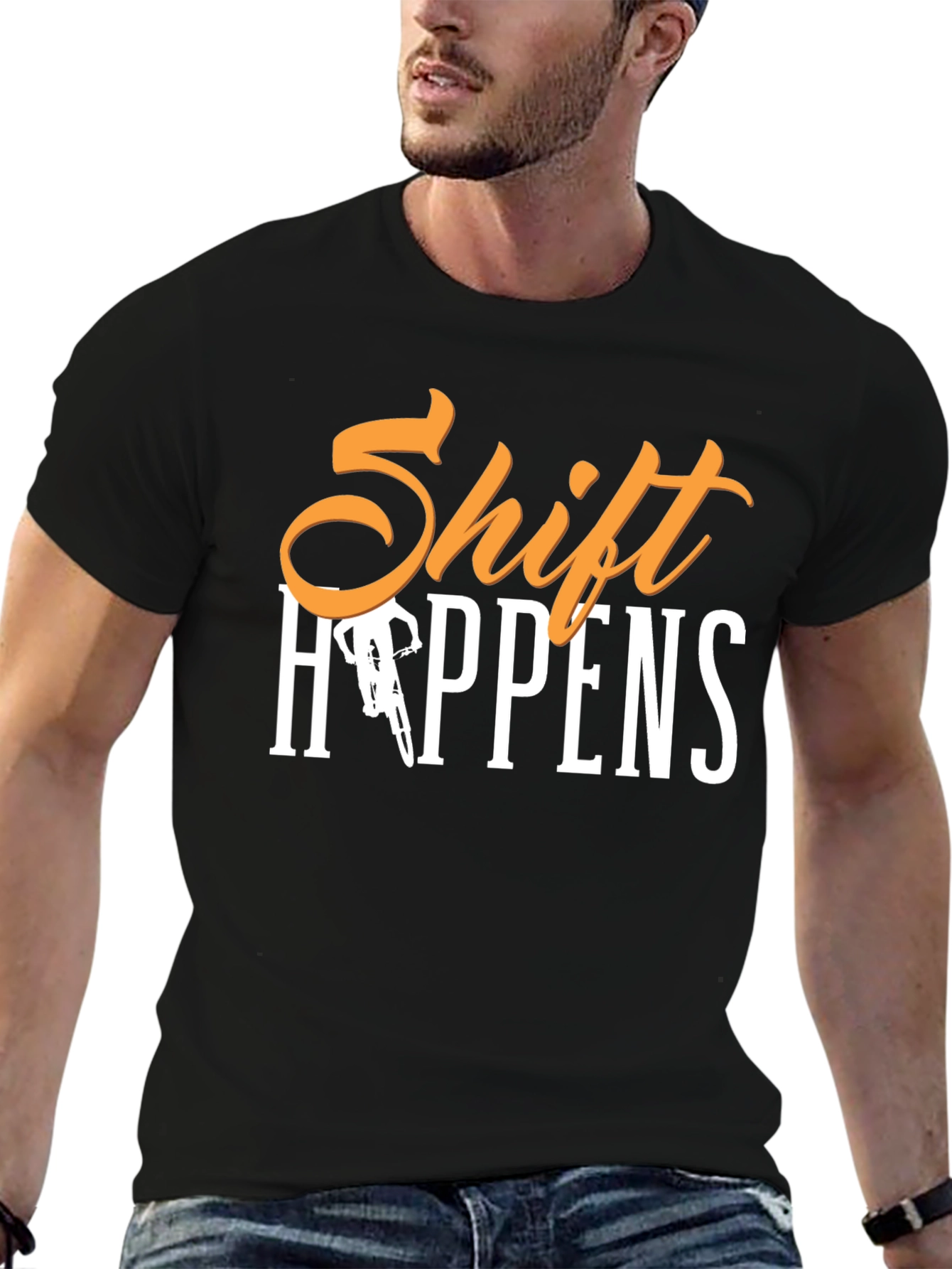 Shift Happens Mountain Bike Graphic Tee