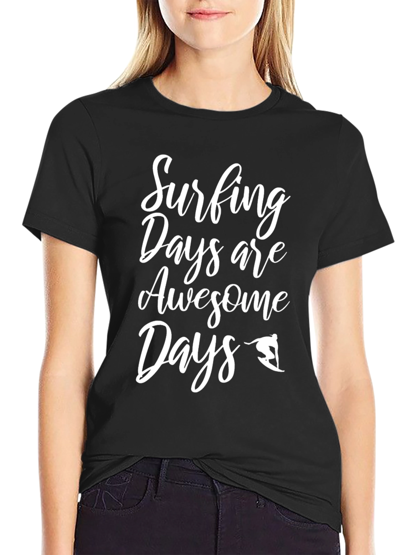 Surfing Days Are Awesome Days Graphic Tee