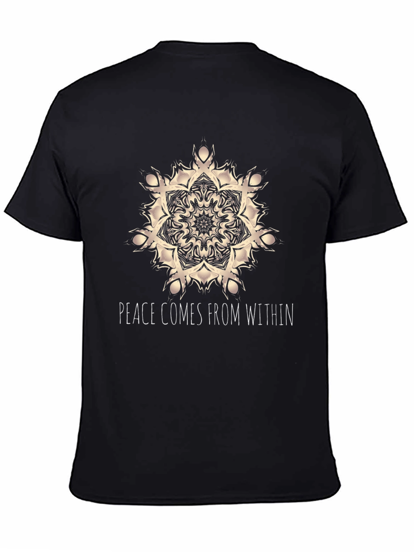 Peace Within Black Graphic Tee