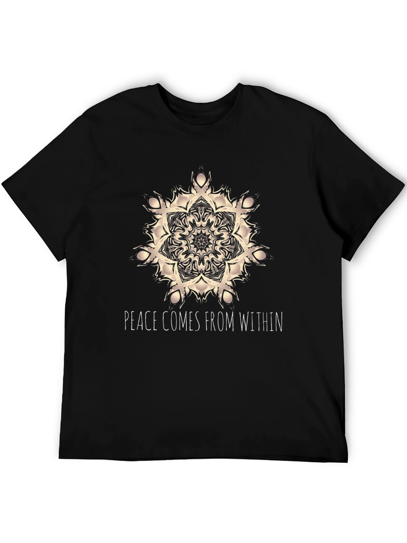 Peace Within Black Graphic Tee