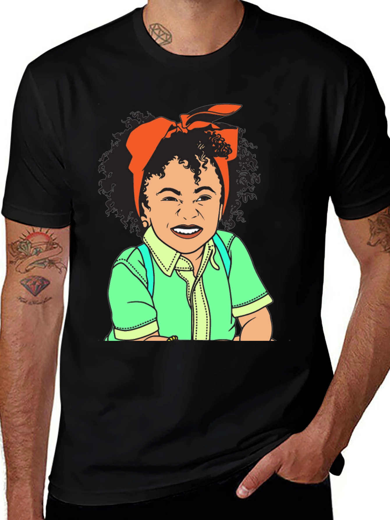 Cartoon Girl Graphic Tee