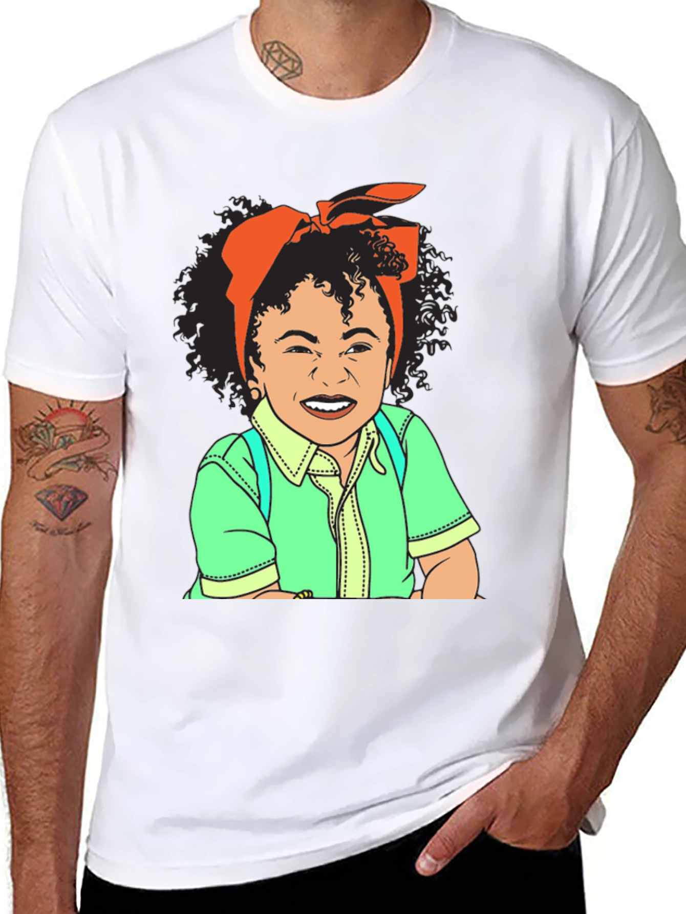 Cartoon Girl Graphic Tee