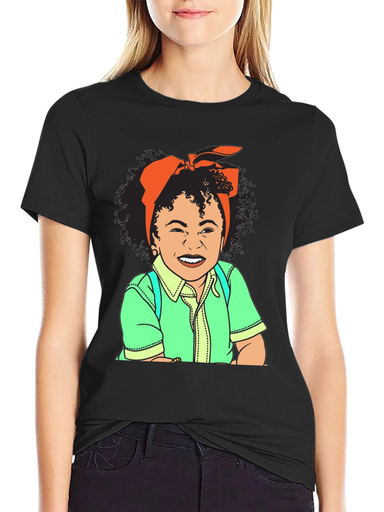 Cartoon Girl Graphic Tee
