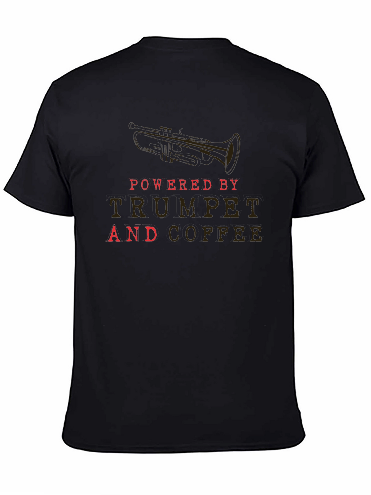 Trumpet & Coffee T-Shirt - Musicians Daily Fuel Tee