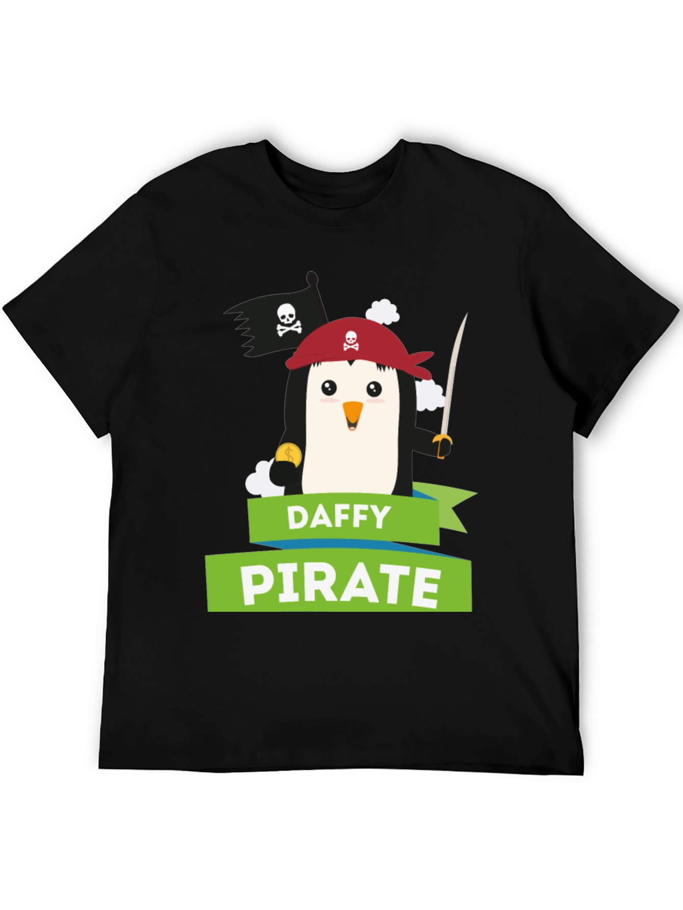 Daffy Pirate Penguin Graphic Tee