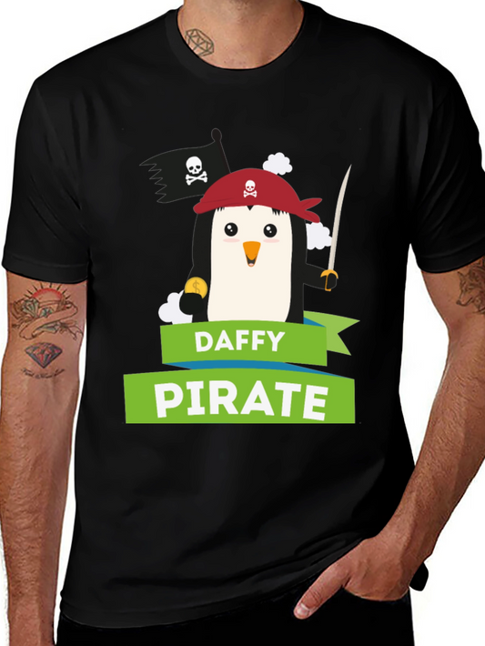 Daffy Pirate Penguin Graphic Tee