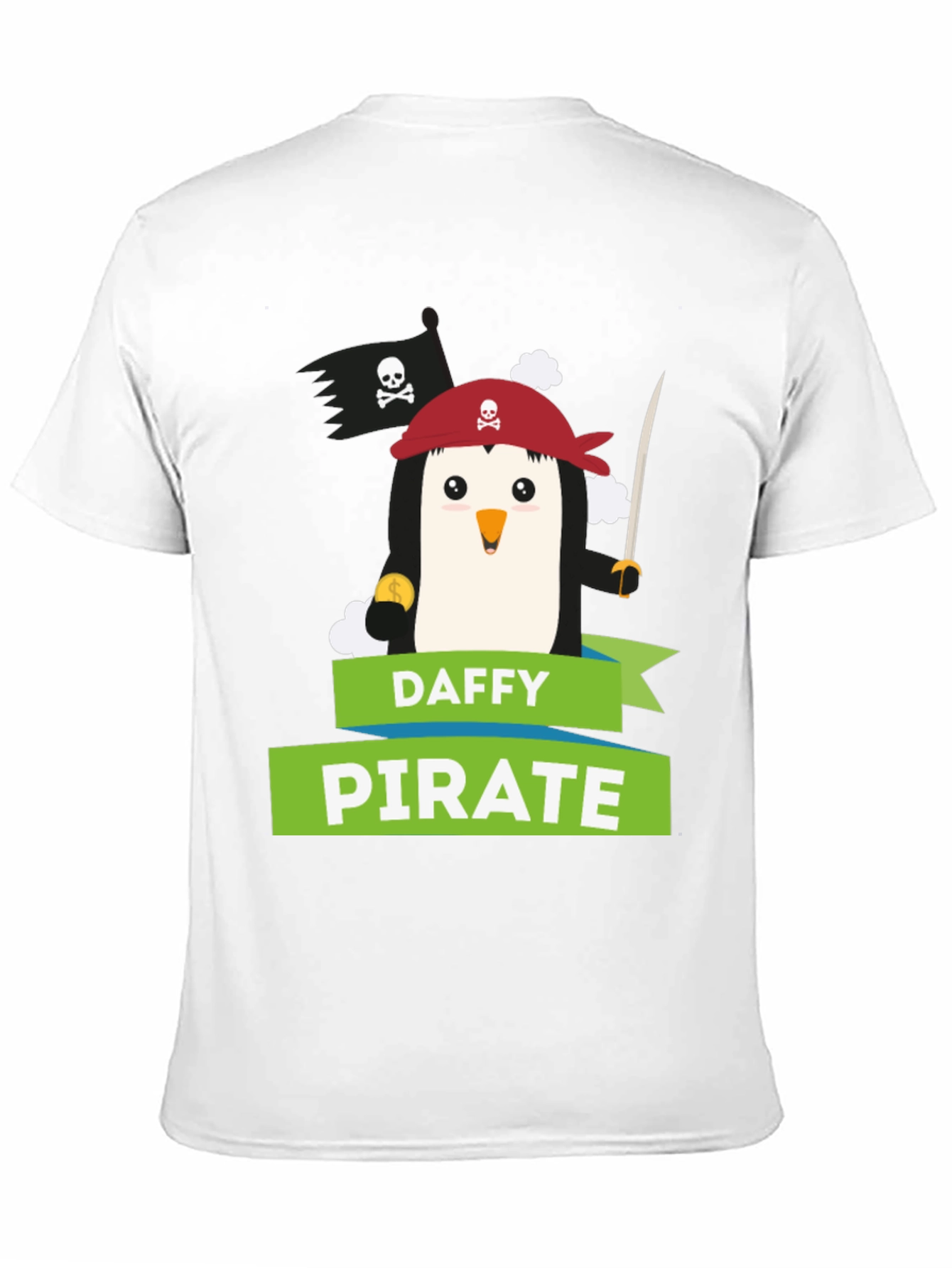 Daffy Pirate Penguin Graphic Tee