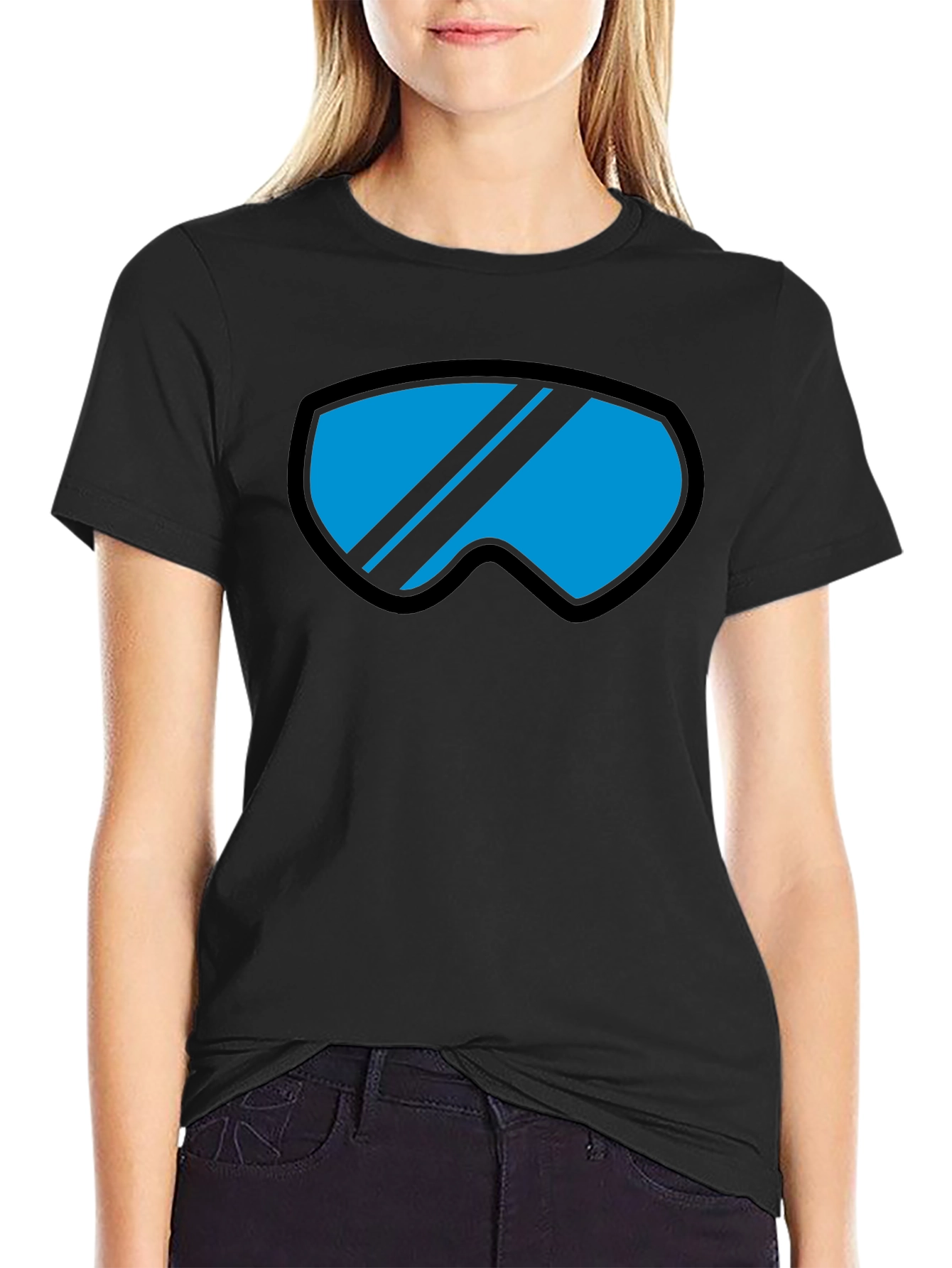 Cool Goggles Graphic Tee - Black Casual Shirt