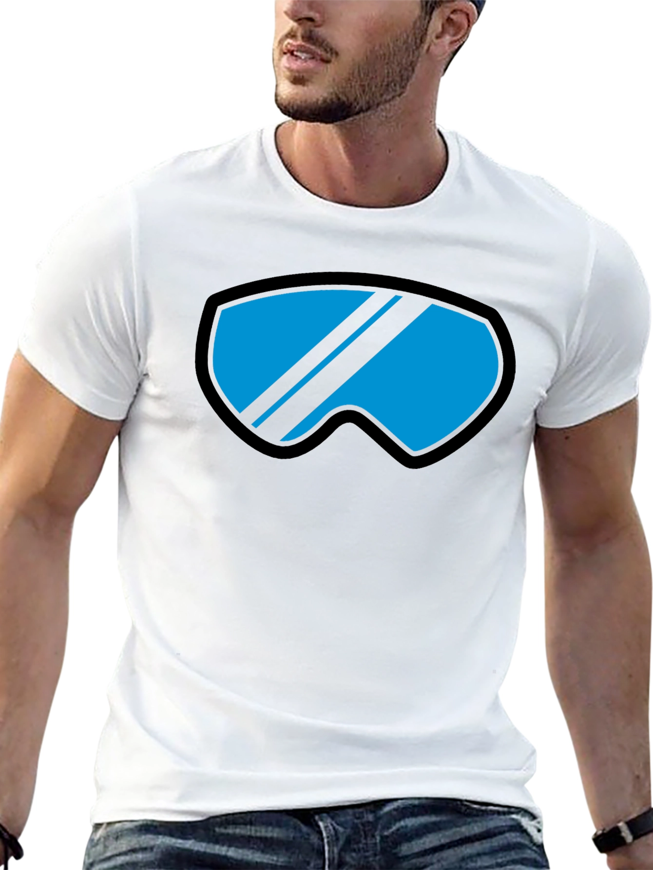 Cool Goggles Graphic Tee - Black Casual Shirt