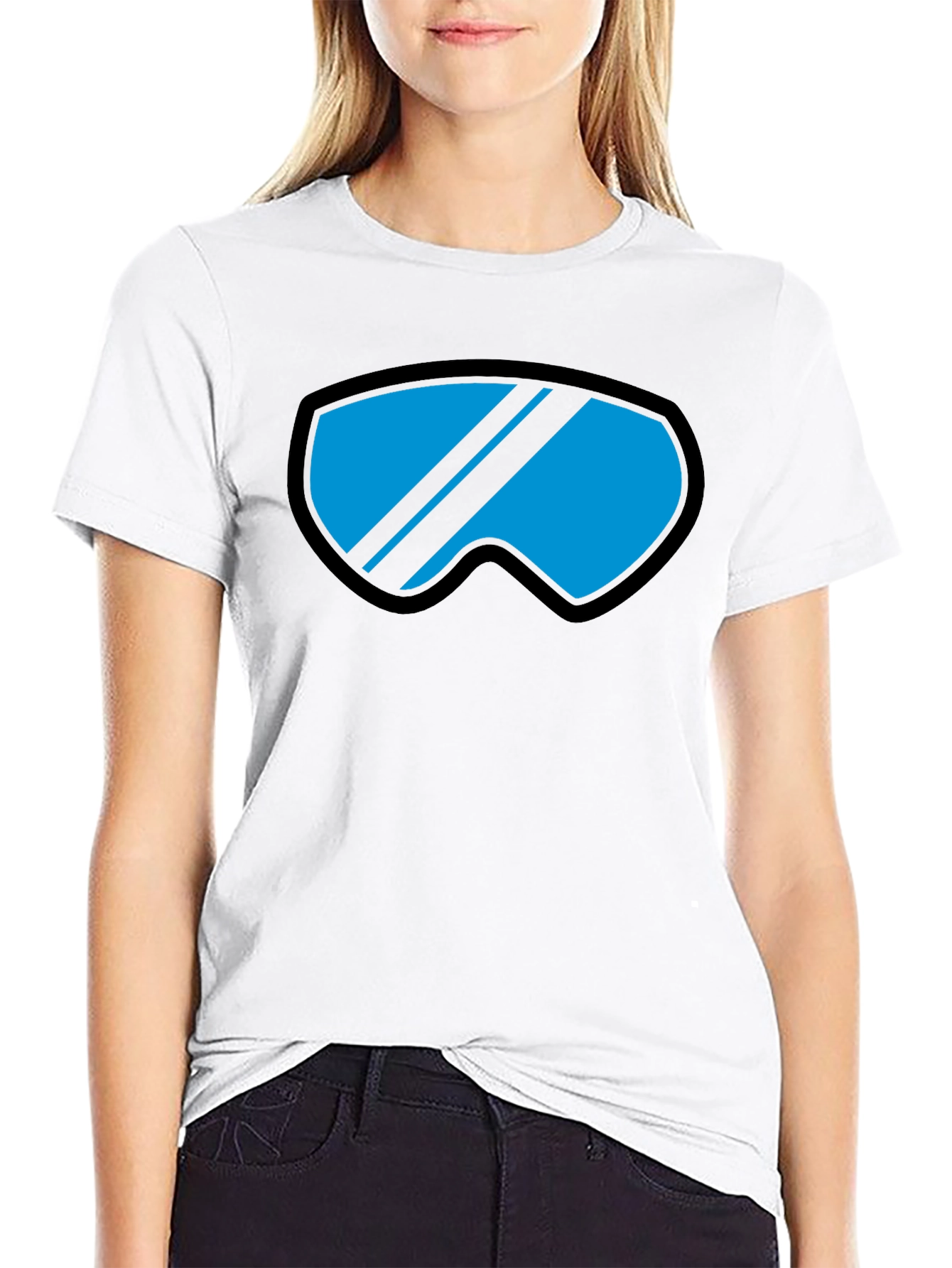Cool Goggles Graphic Tee - Black Casual Shirt