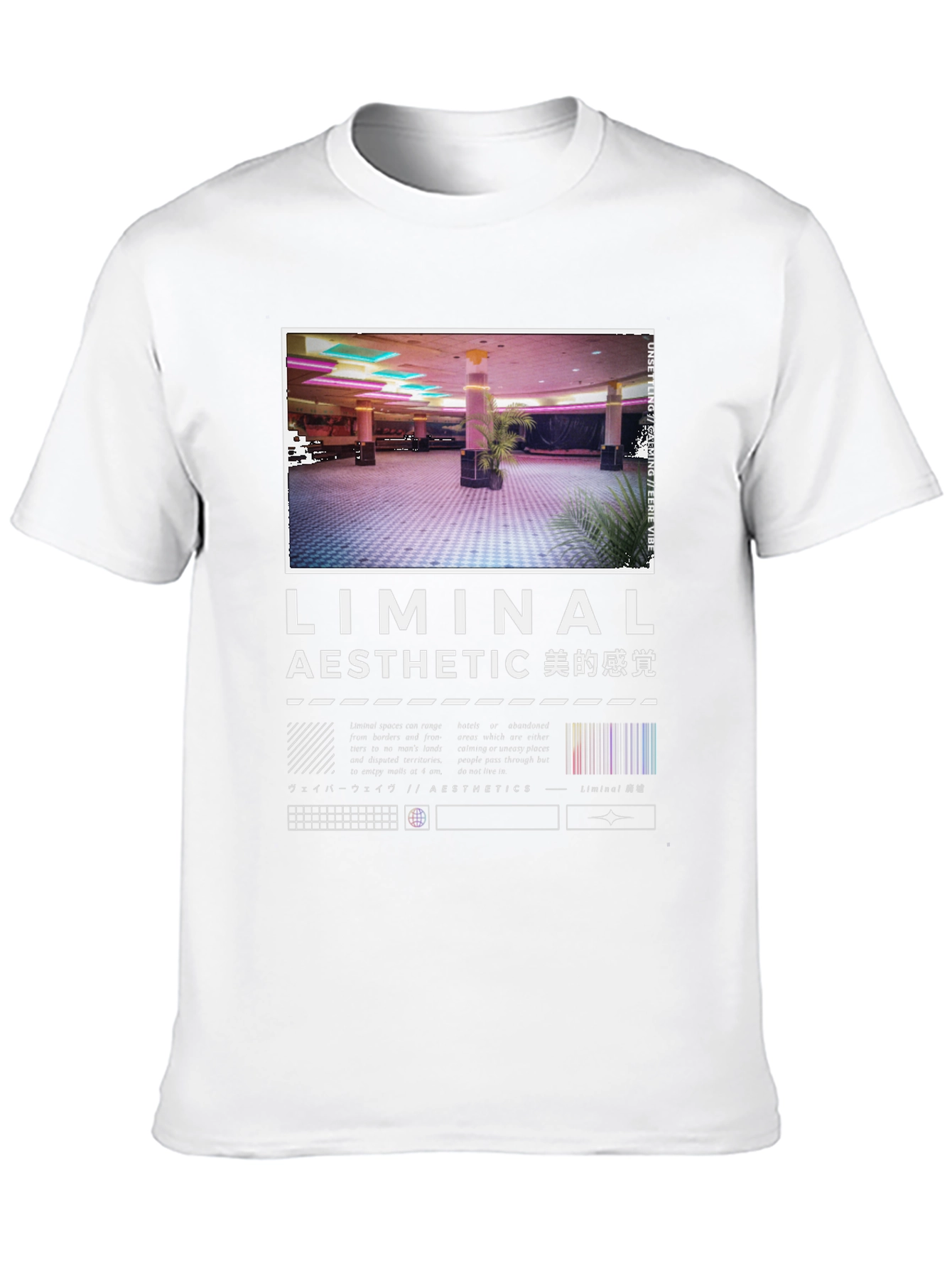 Liminal Aesthetic Graphic Tee - Vaporwave Design