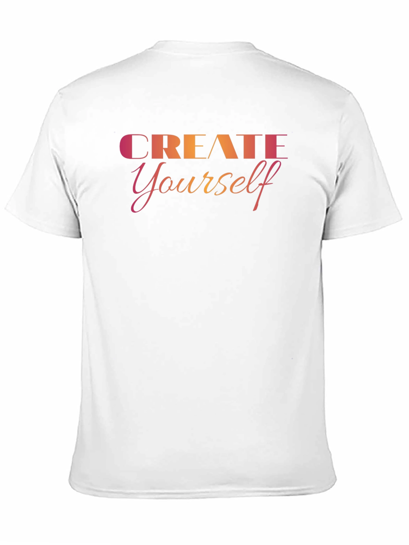 Create Yourself Black Graphic Tee - Trendy Design