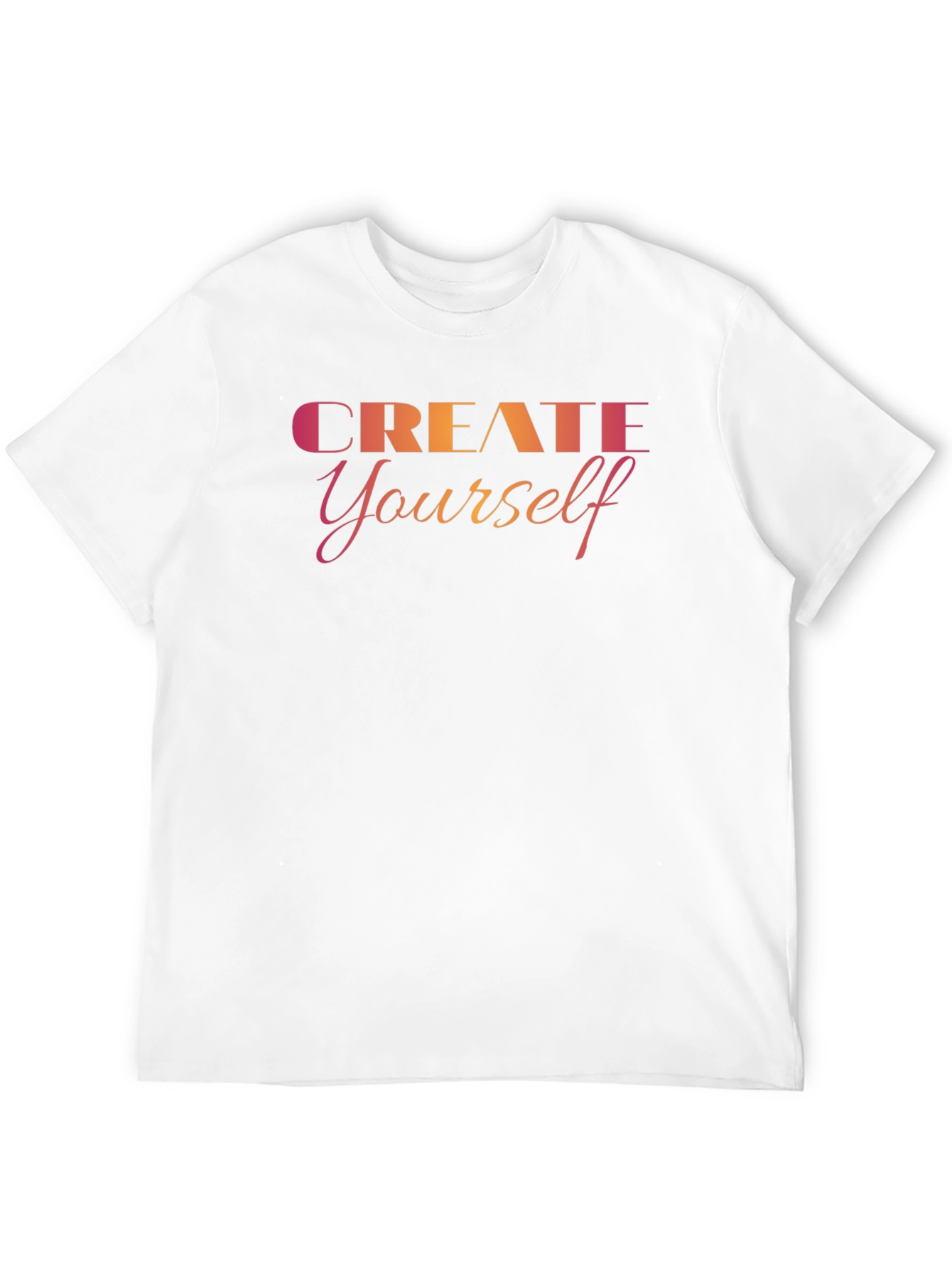 Create Yourself Black Graphic Tee - Trendy Design