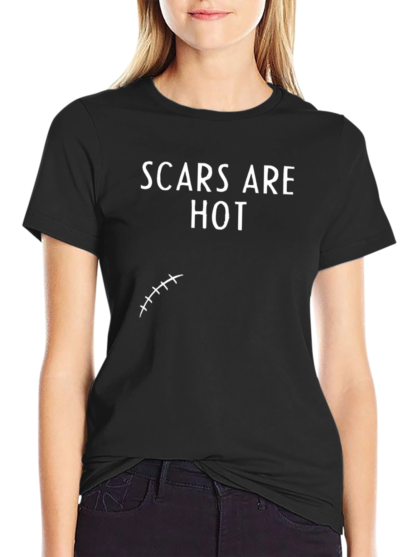 Scars Are Hot Funny Graphic T-Shirt