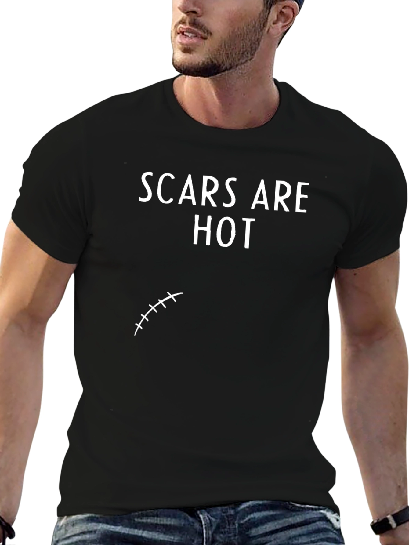 Scars Are Hot Funny Graphic T-Shirt