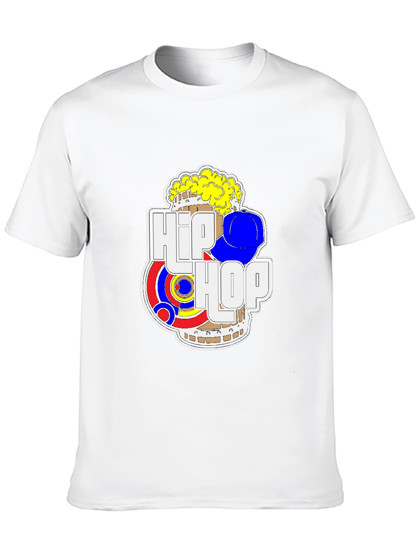Hip Hop Graphic T-Shirt - Black