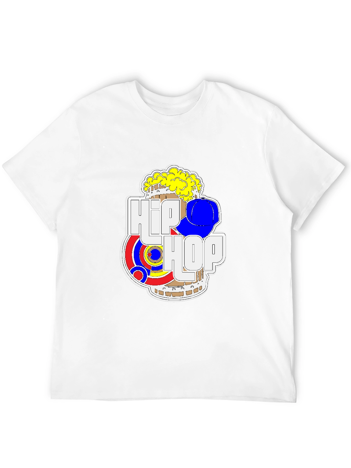 Hip Hop Graphic T-Shirt - Black
