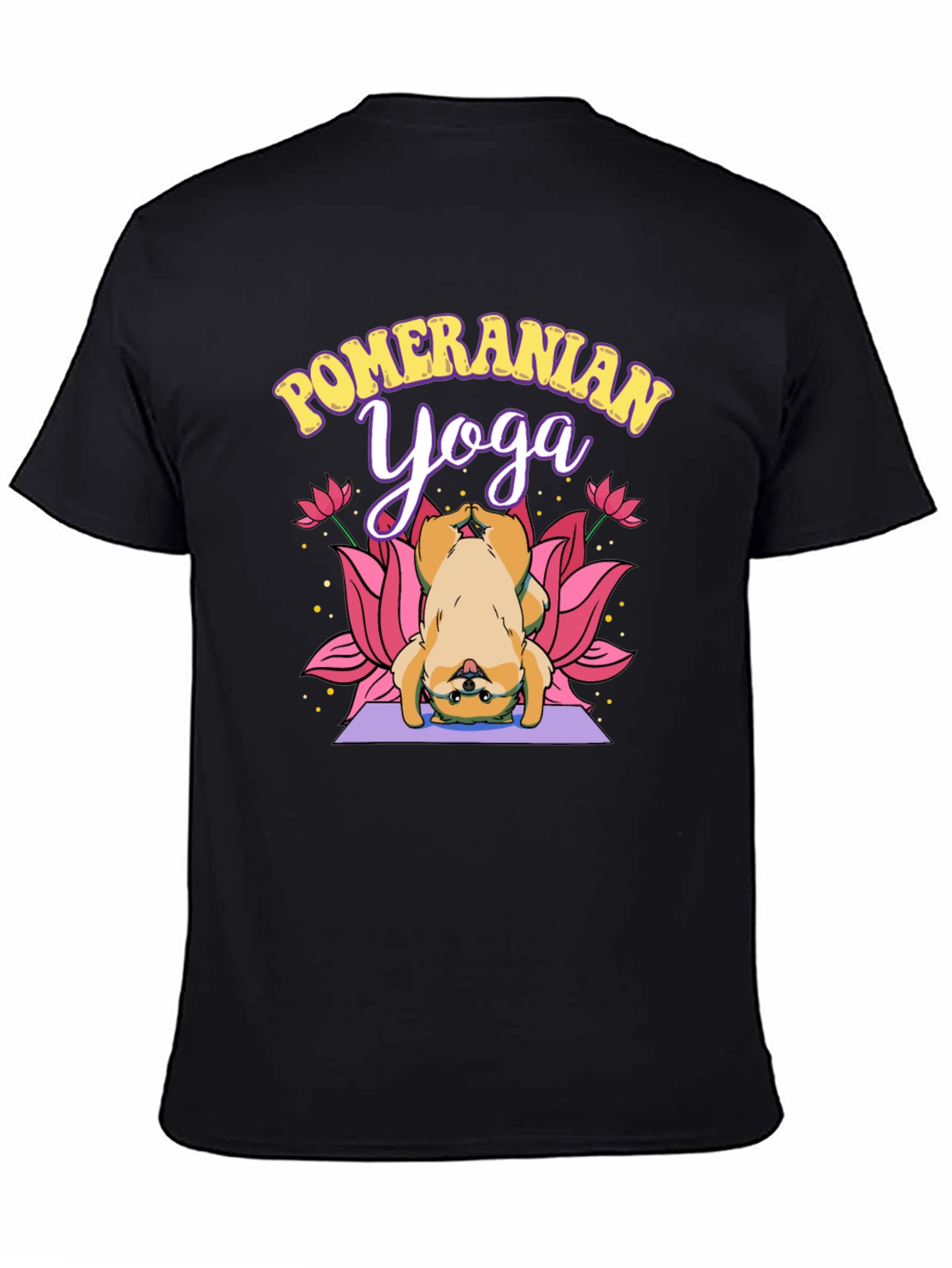 Pomeranian Yoga T-Shirt Cute Dog Tee