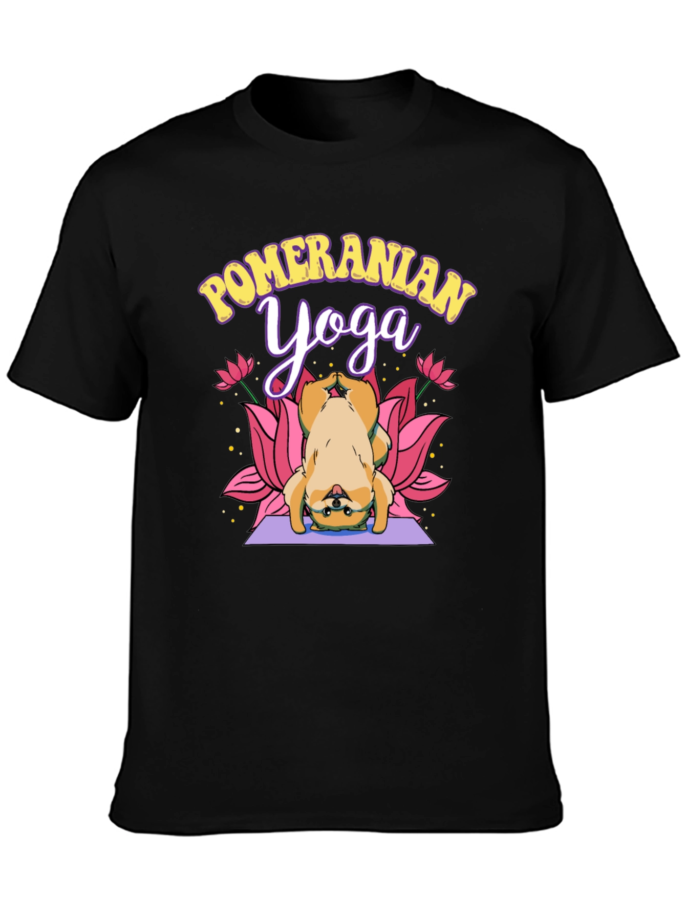 Pomeranian Yoga T-Shirt Cute Dog Tee