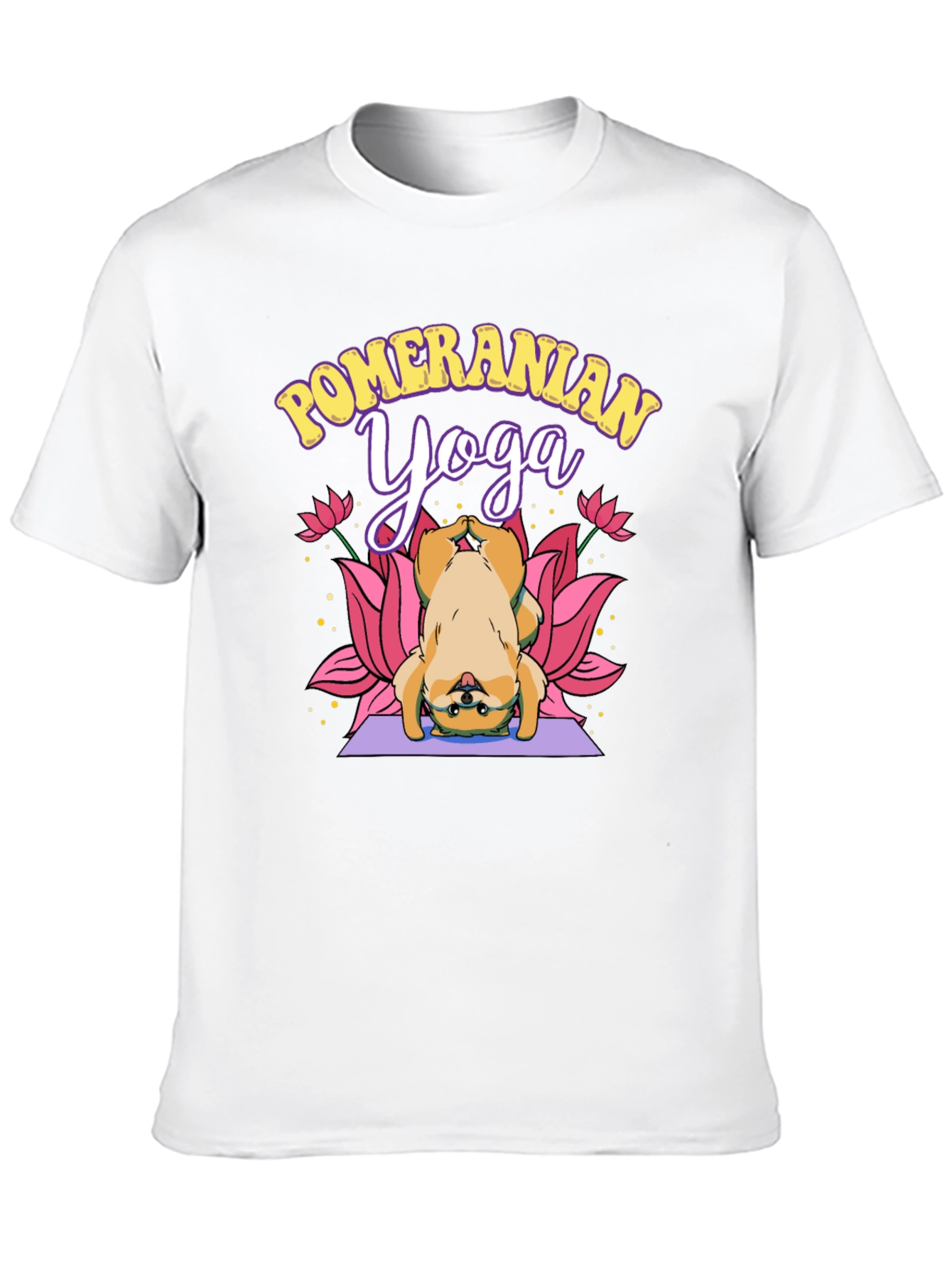 Pomeranian Yoga T-Shirt Cute Dog Tee