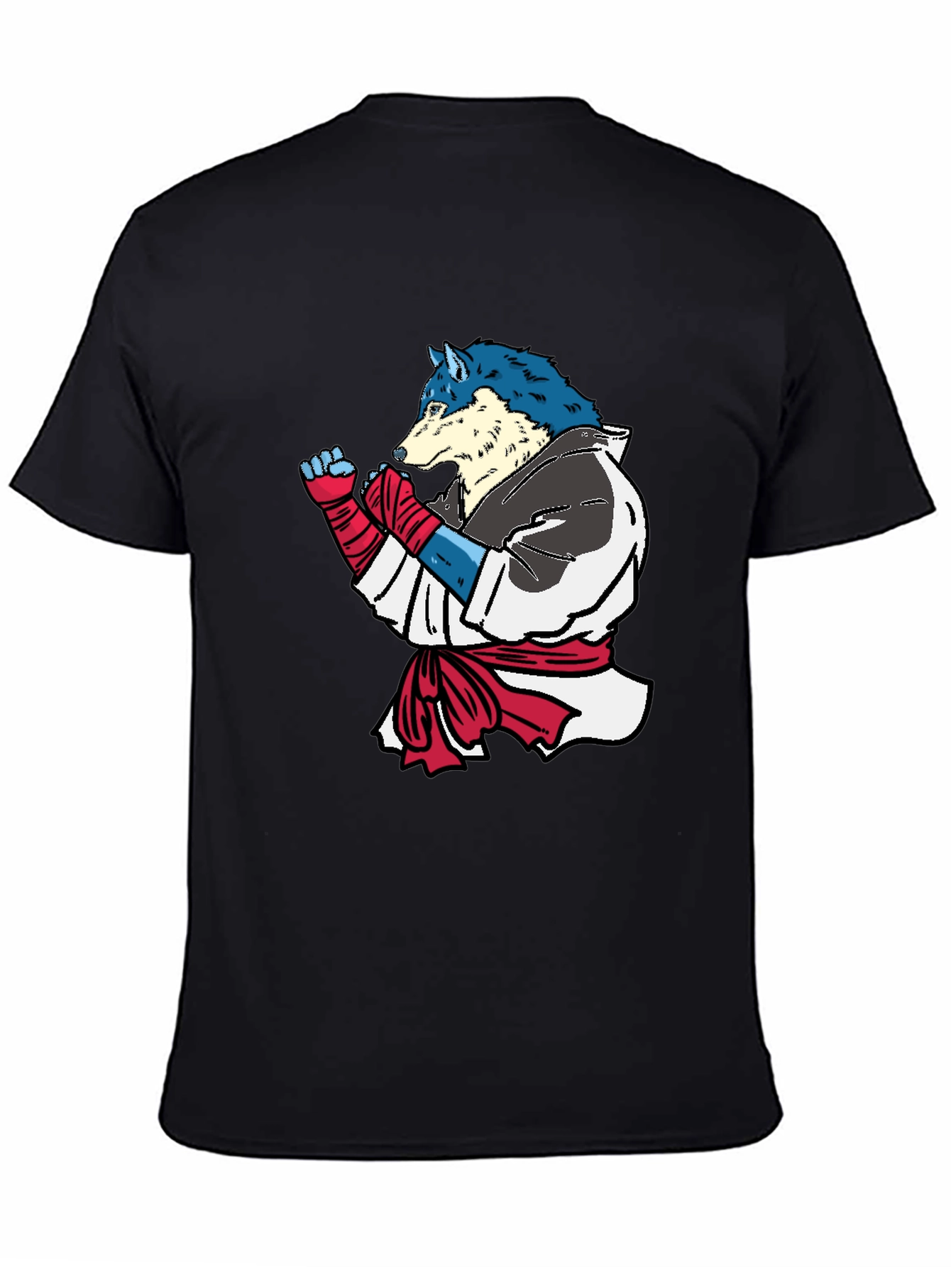 Martial Arts Wolf Graphic T-Shirt