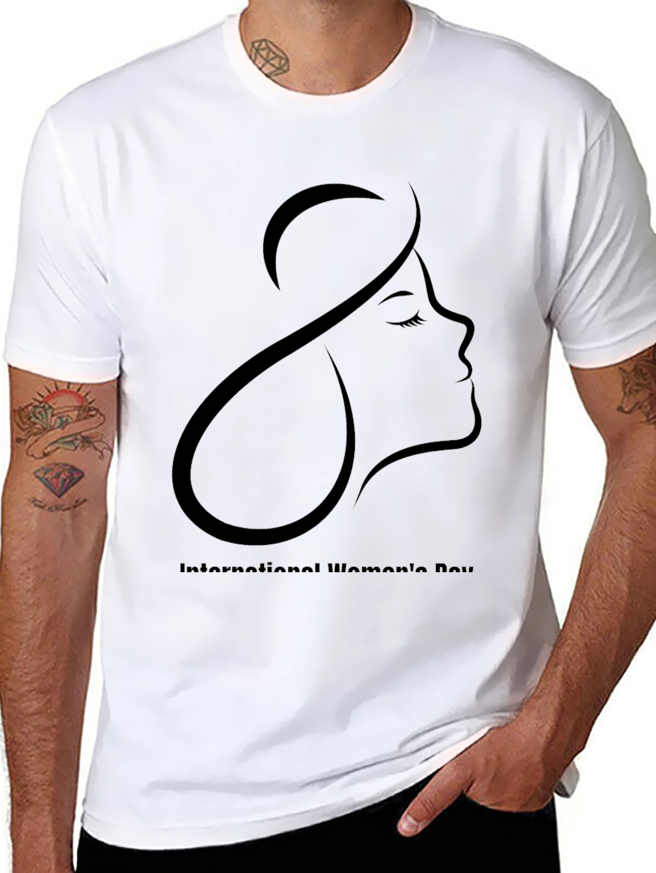 Womens Day T-Shirt - Silhouette Graphic Tee