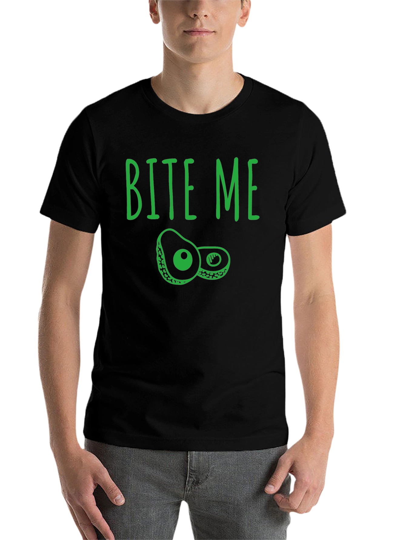 Bite Me Avocado Graphic T-Shirt