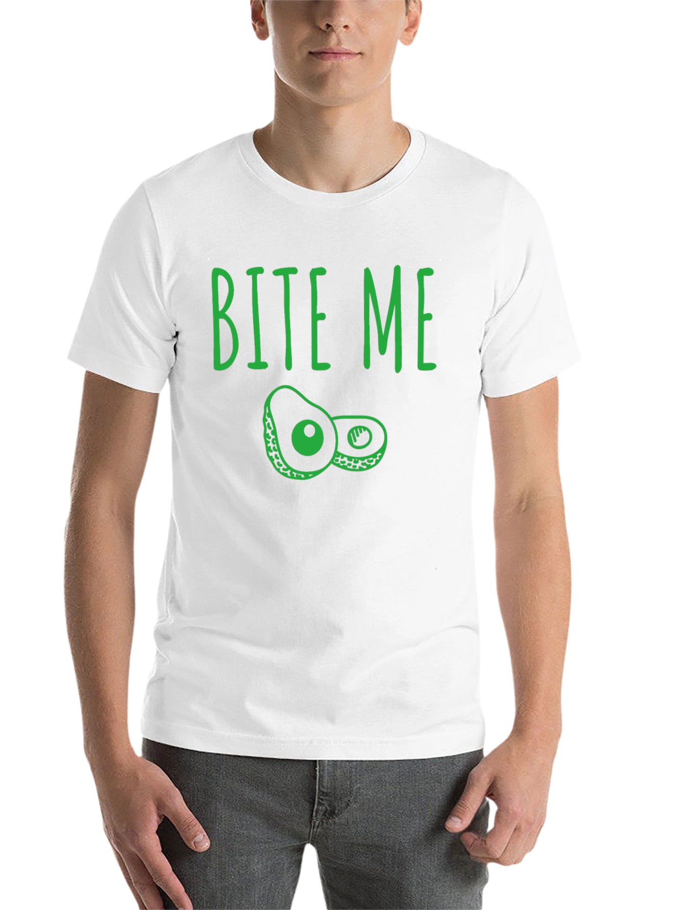 Bite Me Avocado Graphic T-Shirt