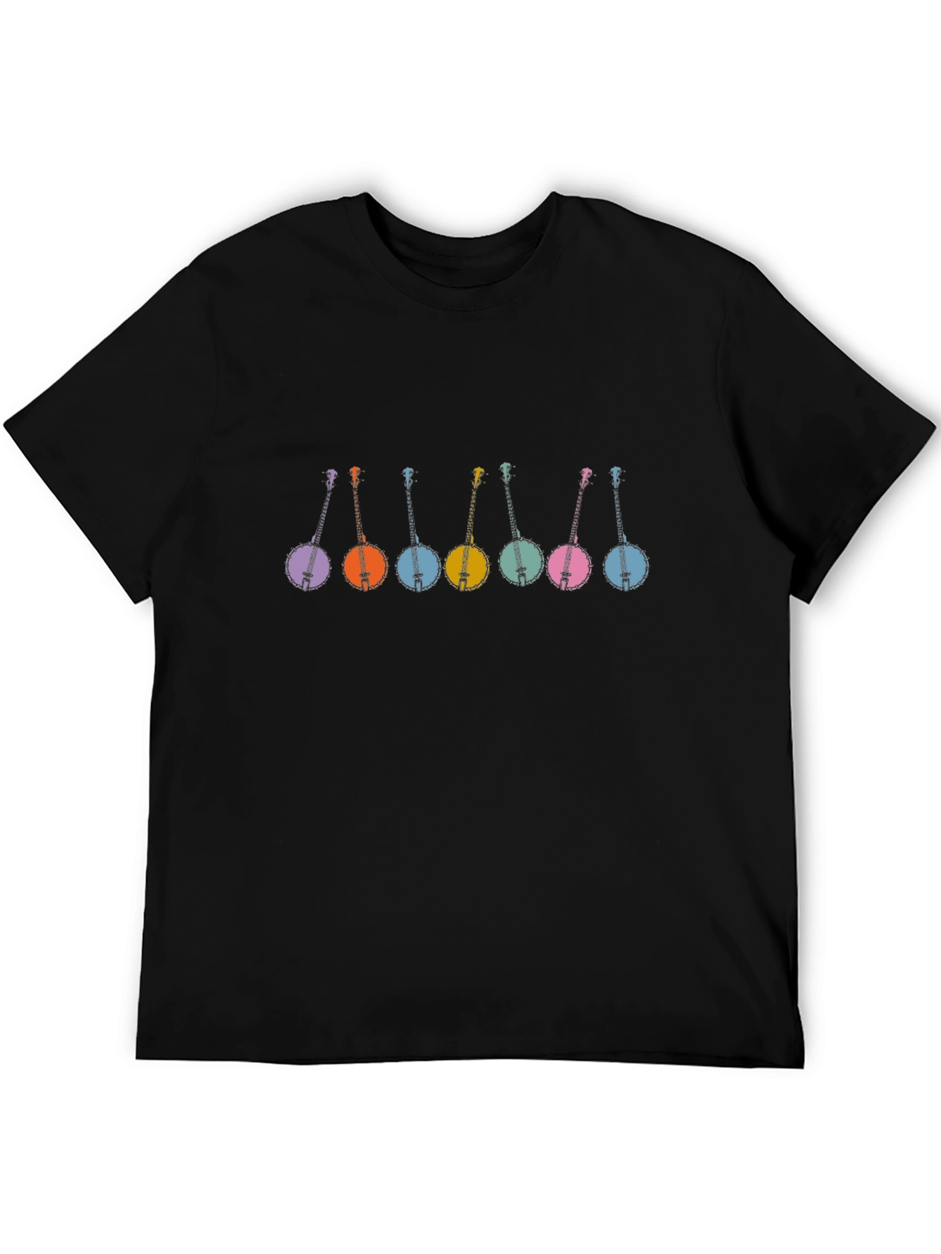Retro Banjo T-Shirt - Black