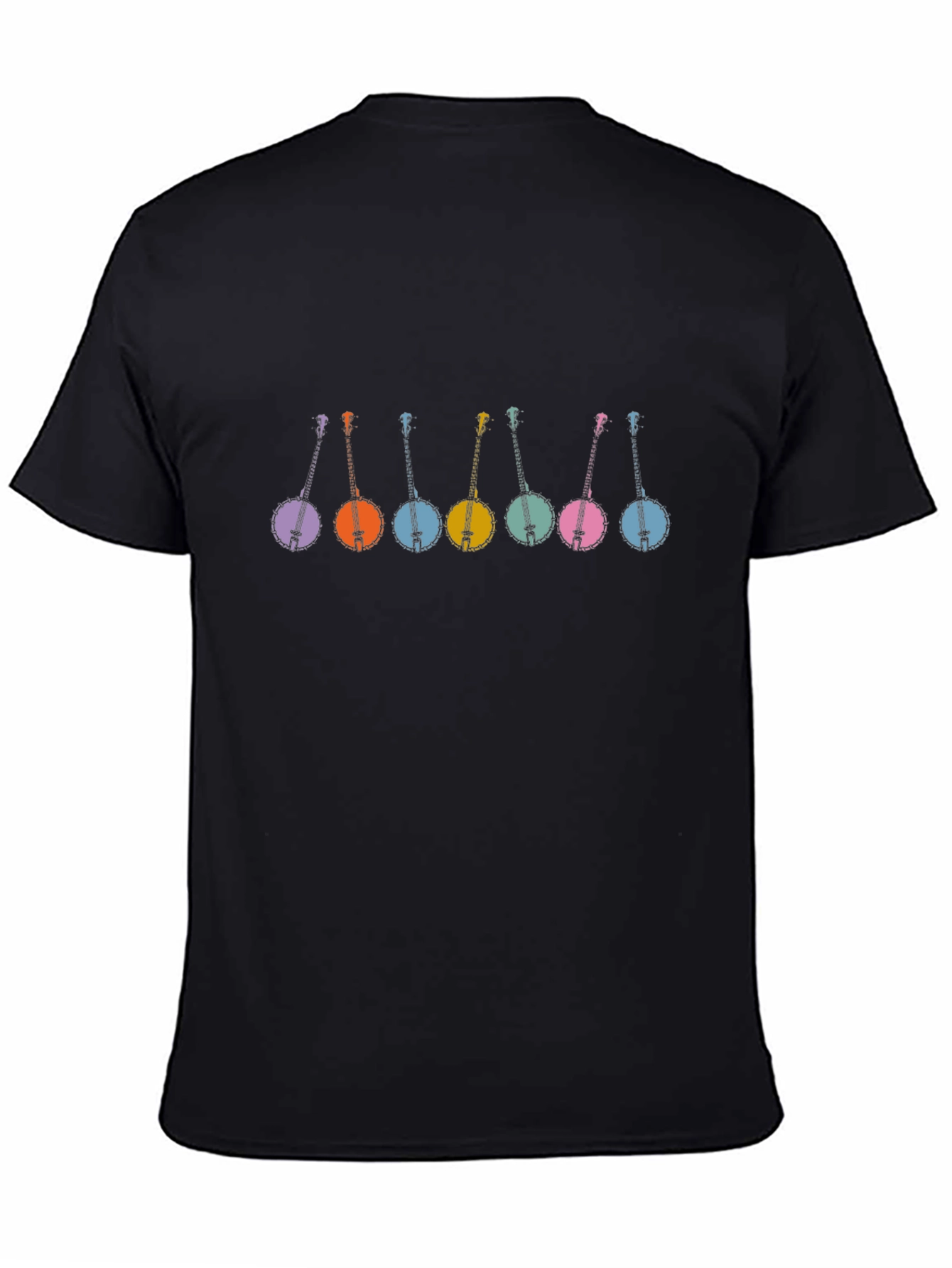 Retro Banjo T-Shirt - Black