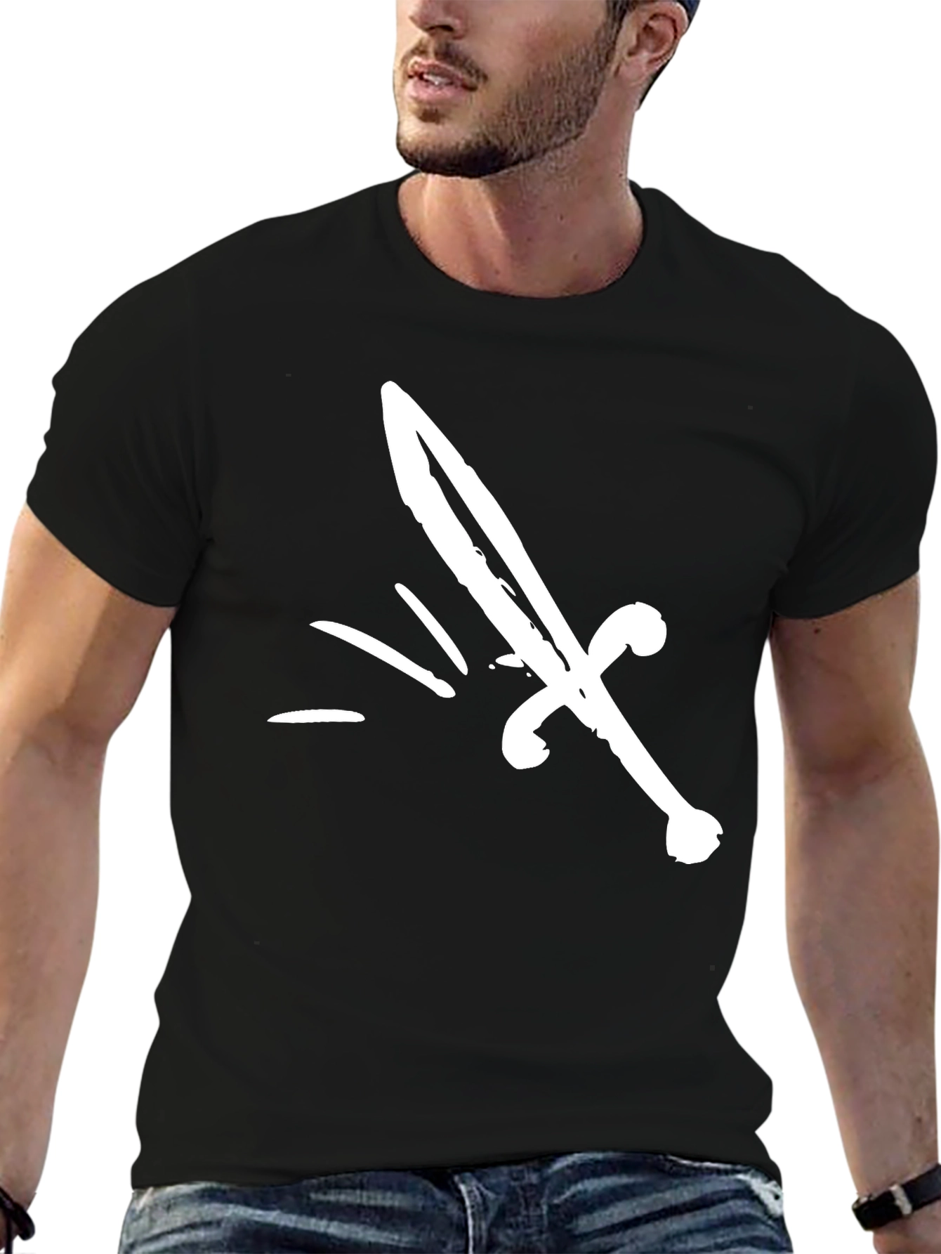 Sword Graphic Black T-Shirt