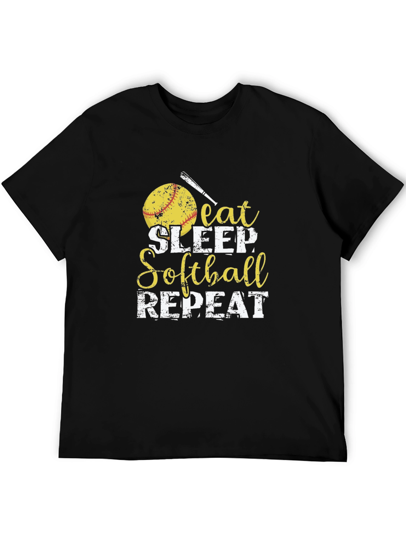 Eat Sleep Softball Repeat T-Shirt
