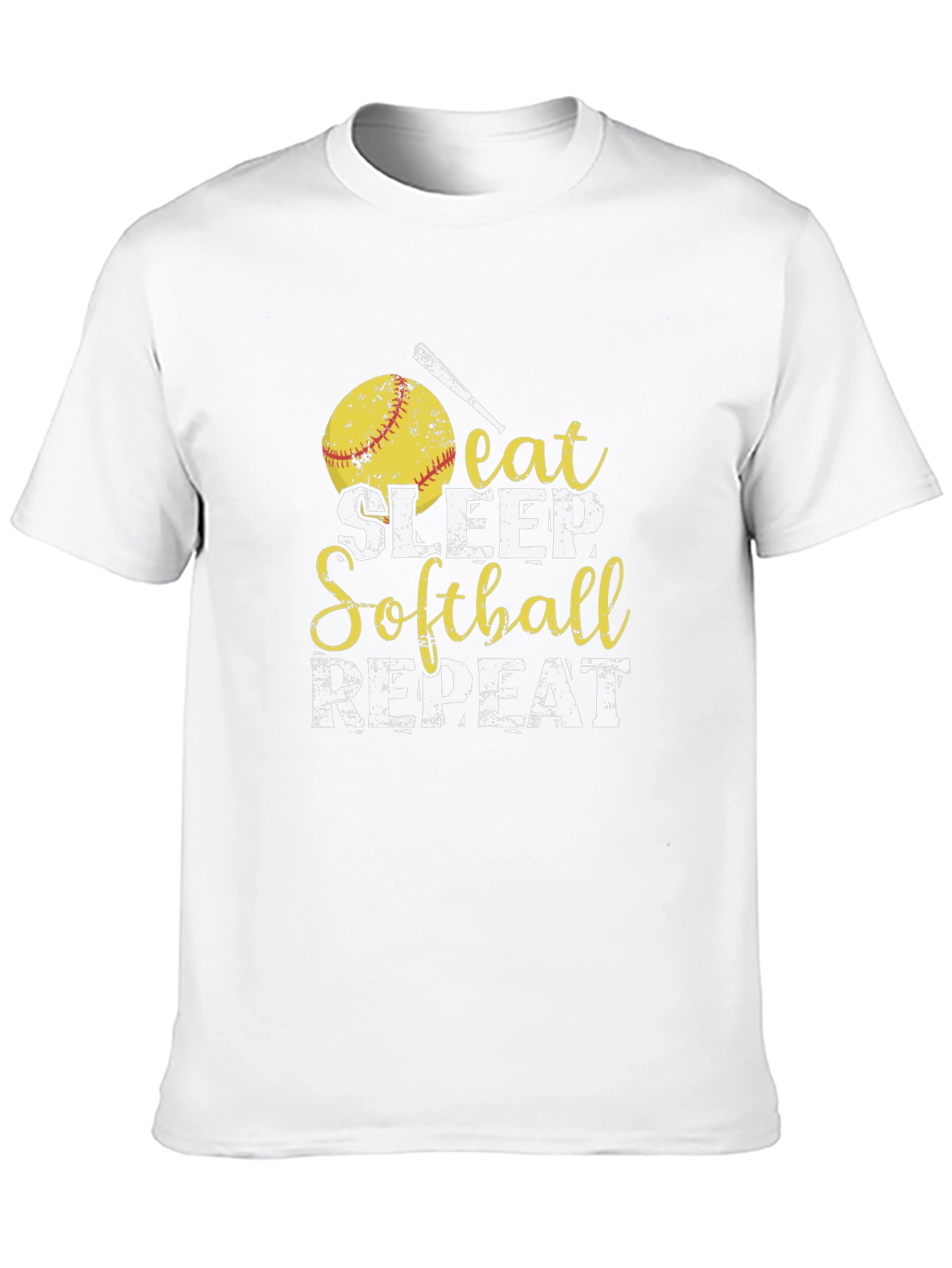 Eat Sleep Softball Repeat T-Shirt