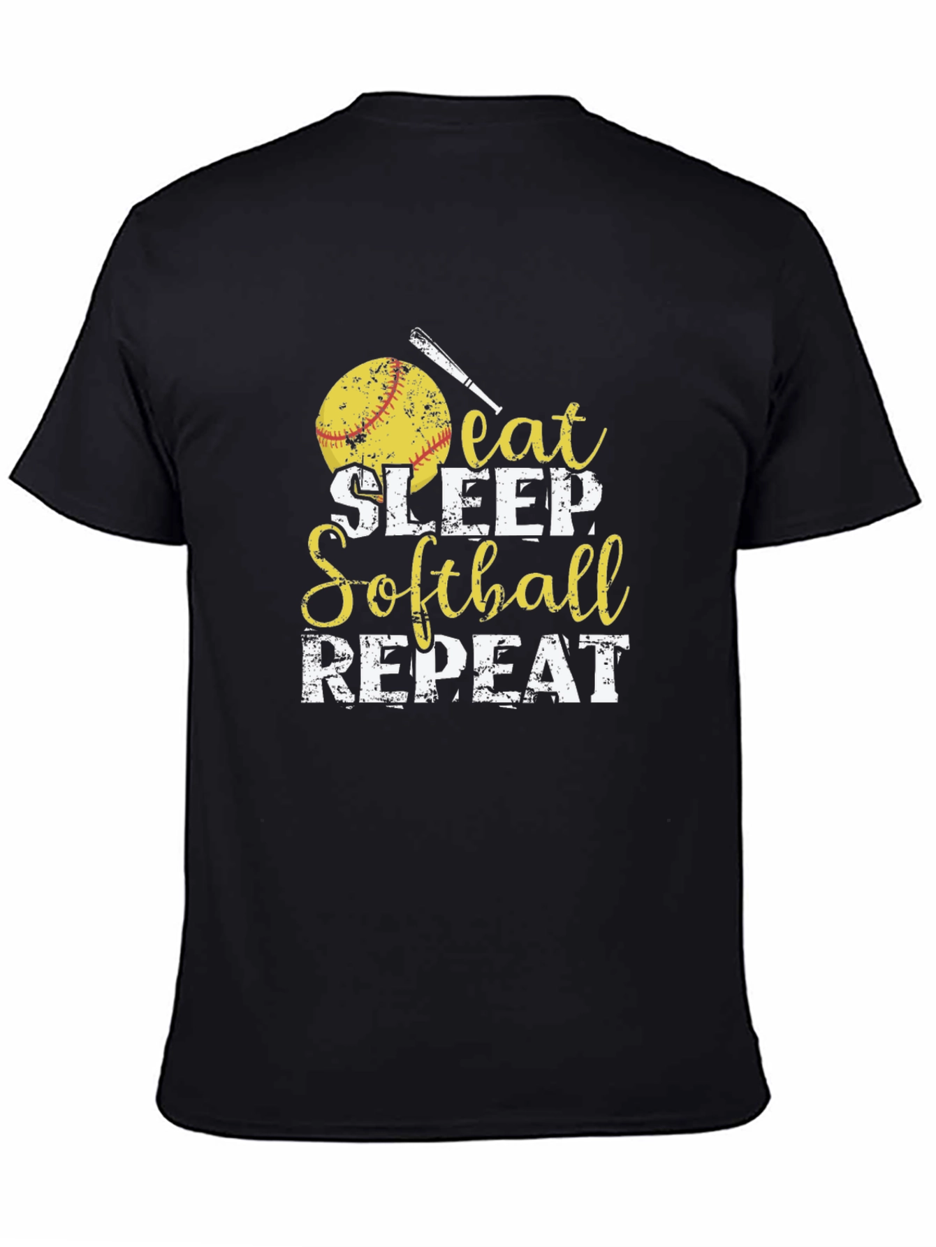 Eat Sleep Softball Repeat T-Shirt