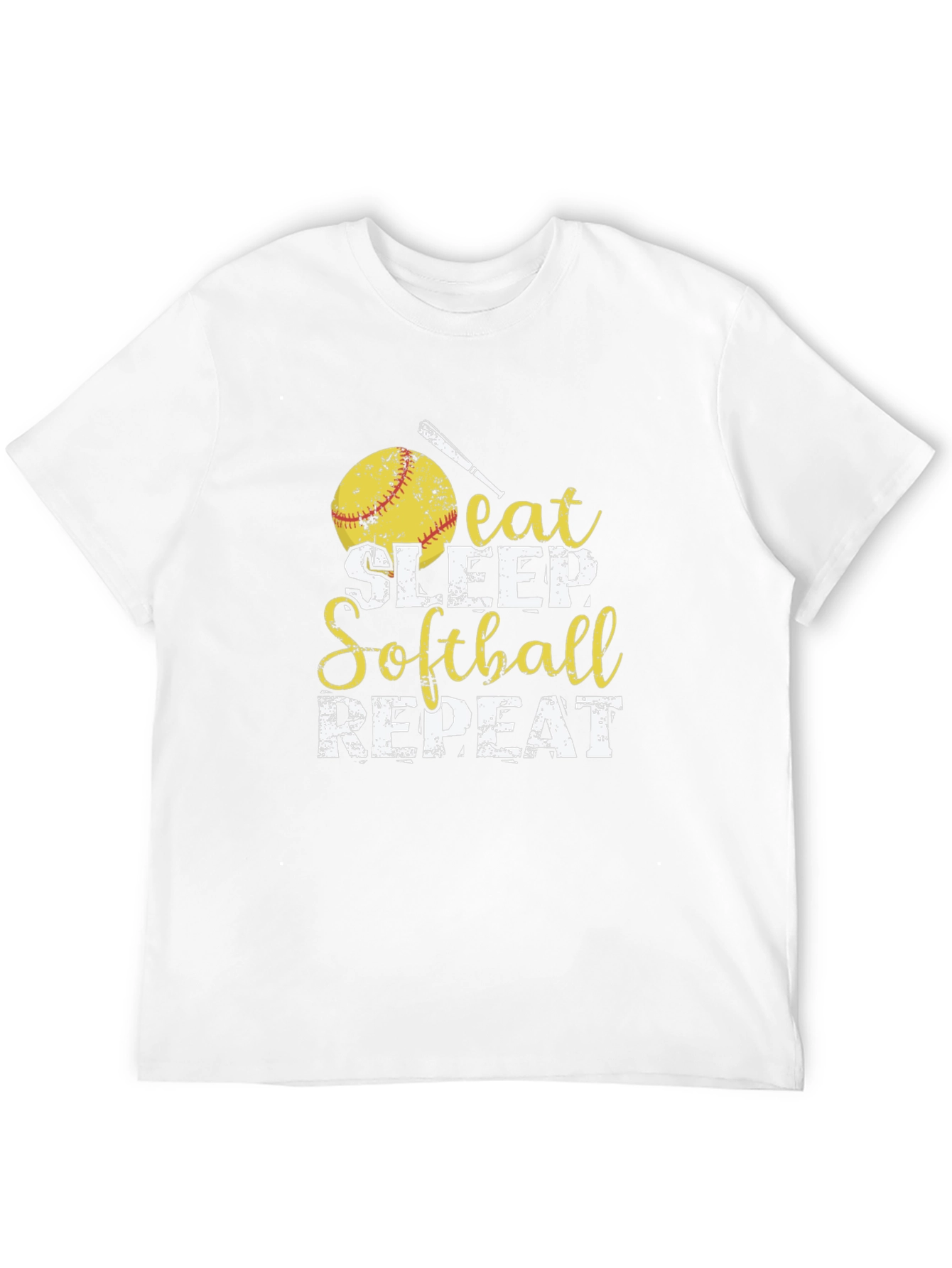 Eat Sleep Softball Repeat T-Shirt