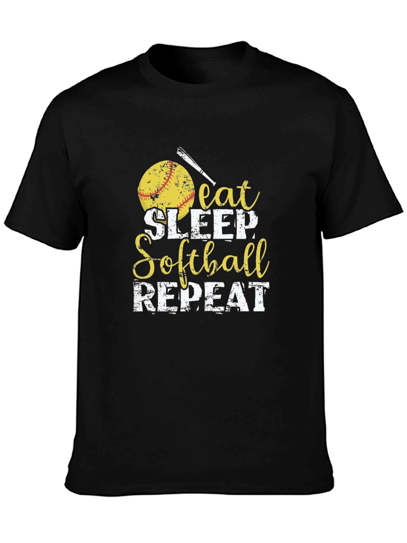 Eat Sleep Softball Repeat T-Shirt
