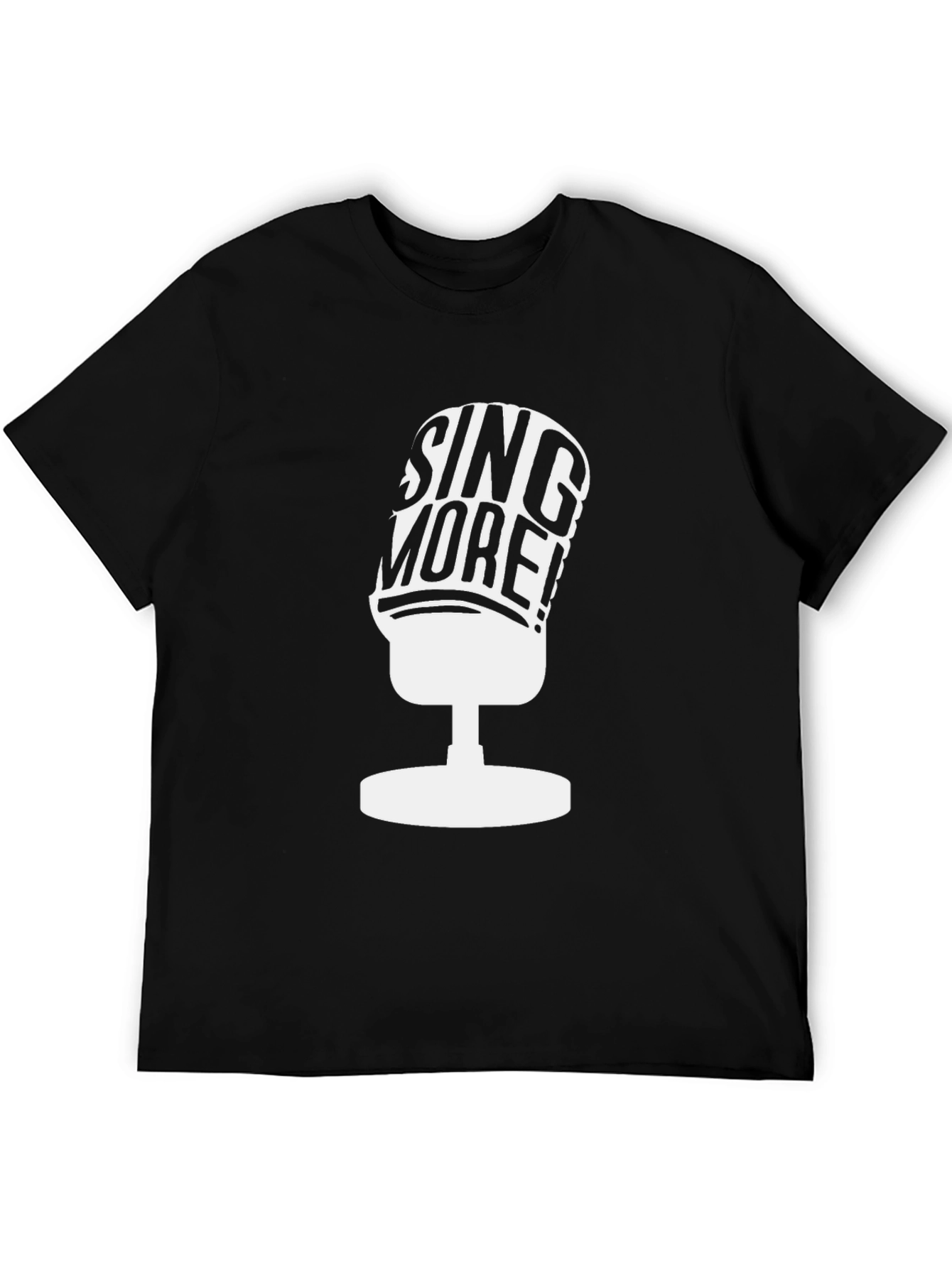 Sing More Graphic Tee - Black