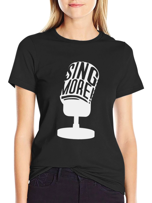 Sing More Graphic Tee - Black