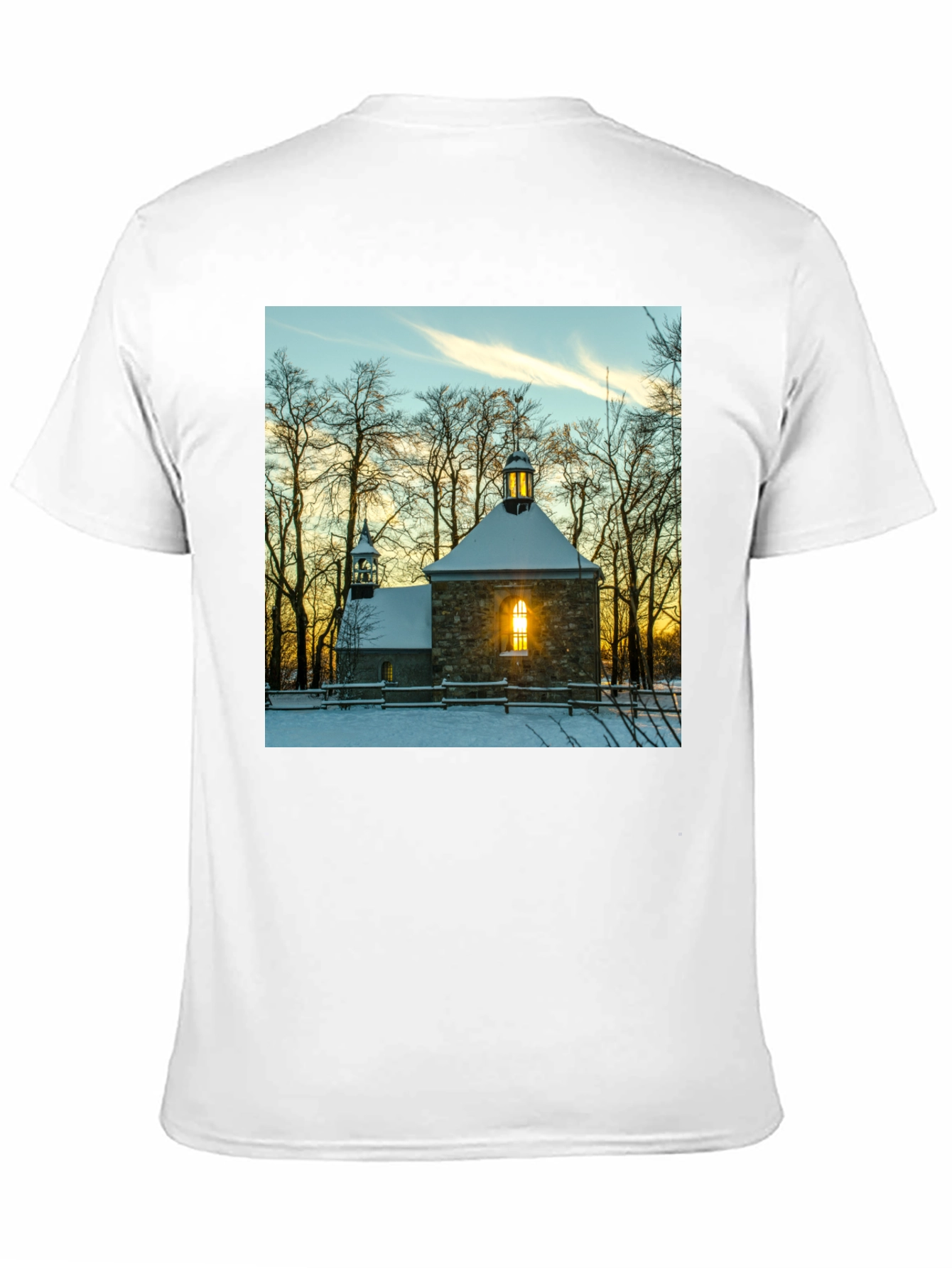 Winter Chapel Graphic Tee - Black