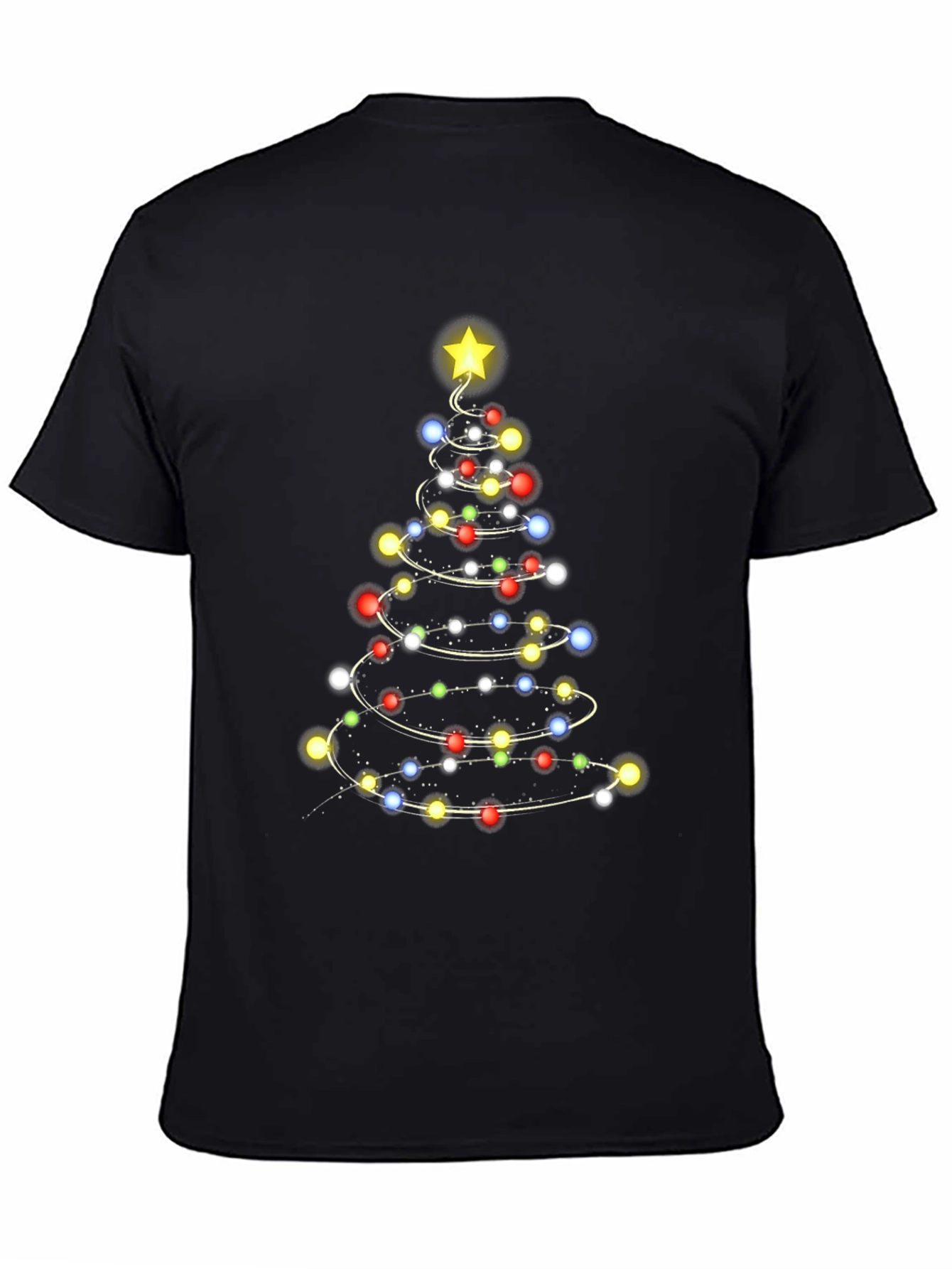 Christmas Tree Lights Mens T-Shirt