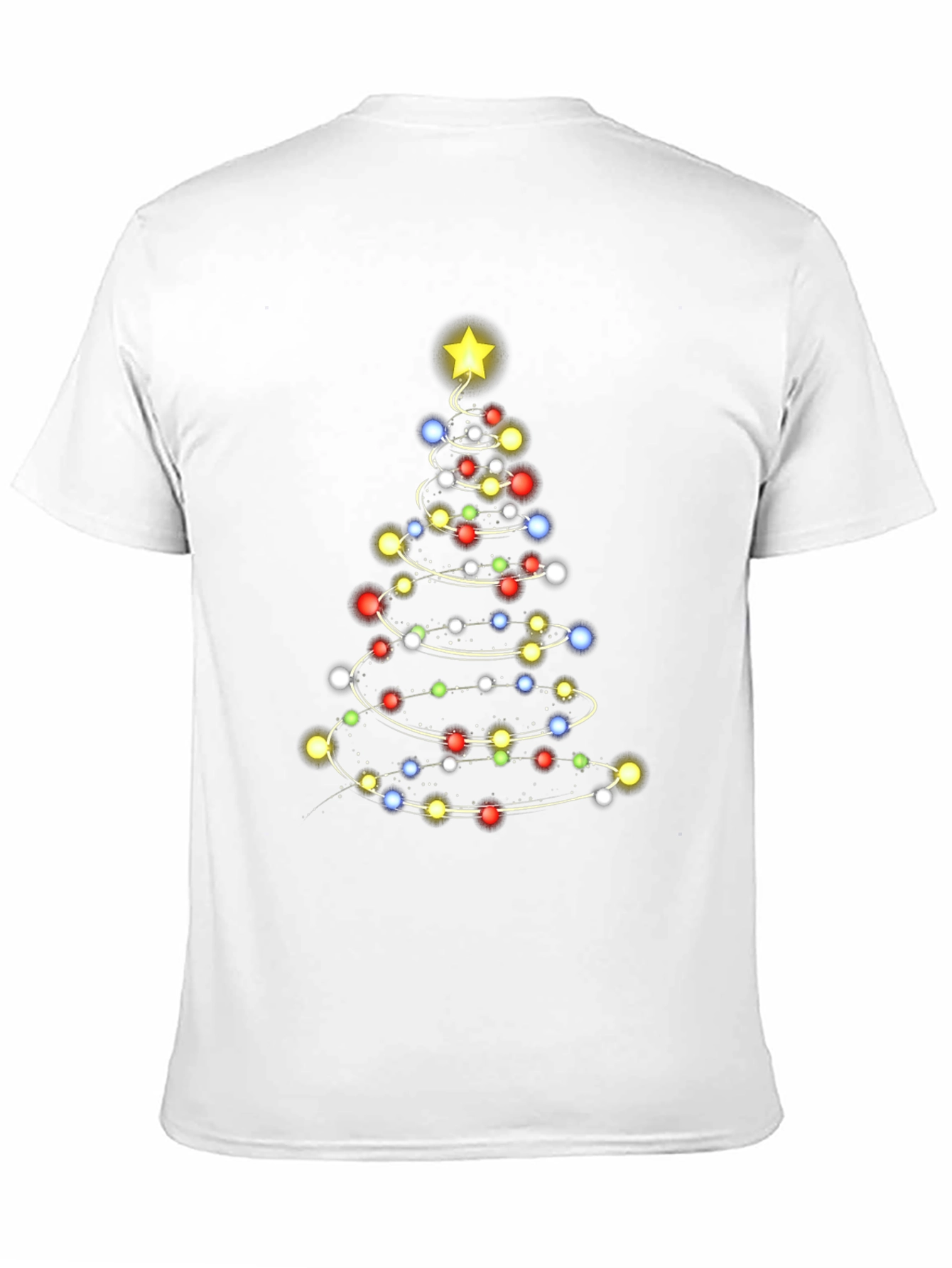 Christmas Tree Lights Mens T-Shirt