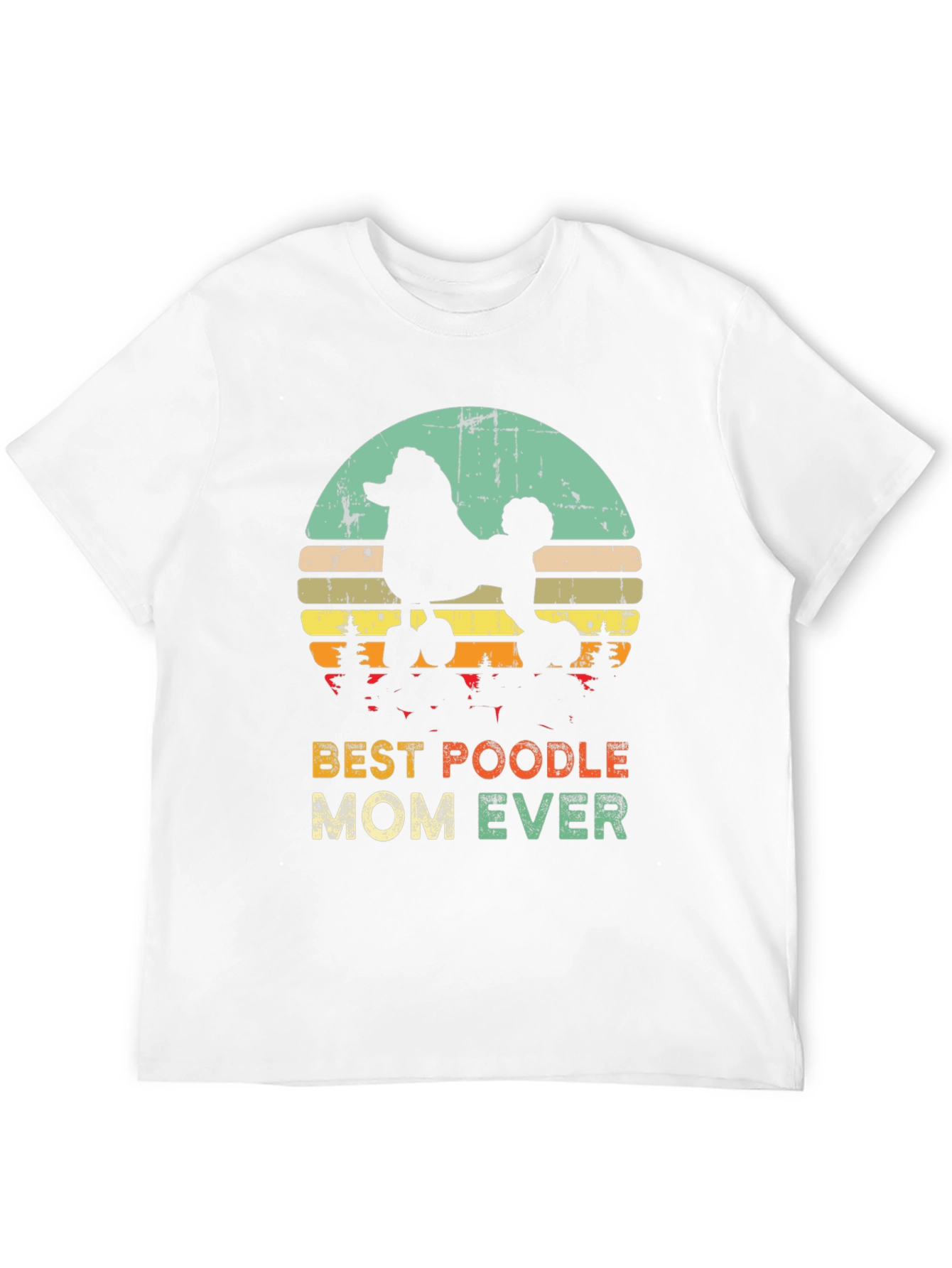 Best Poodle Mom Ever T-Shirt - Retro Design