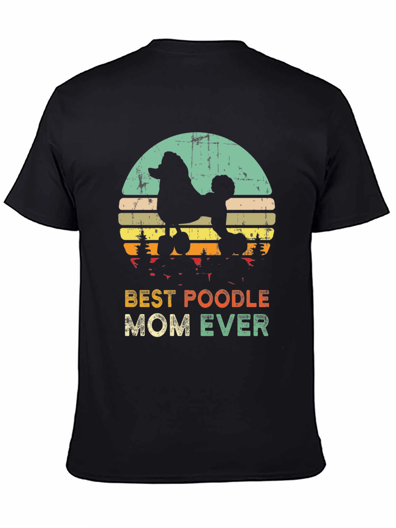Best Poodle Mom Ever T-Shirt - Retro Design