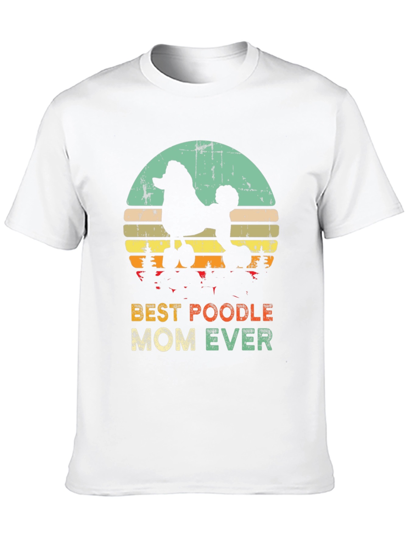 Best Poodle Mom Ever T-Shirt - Retro Design