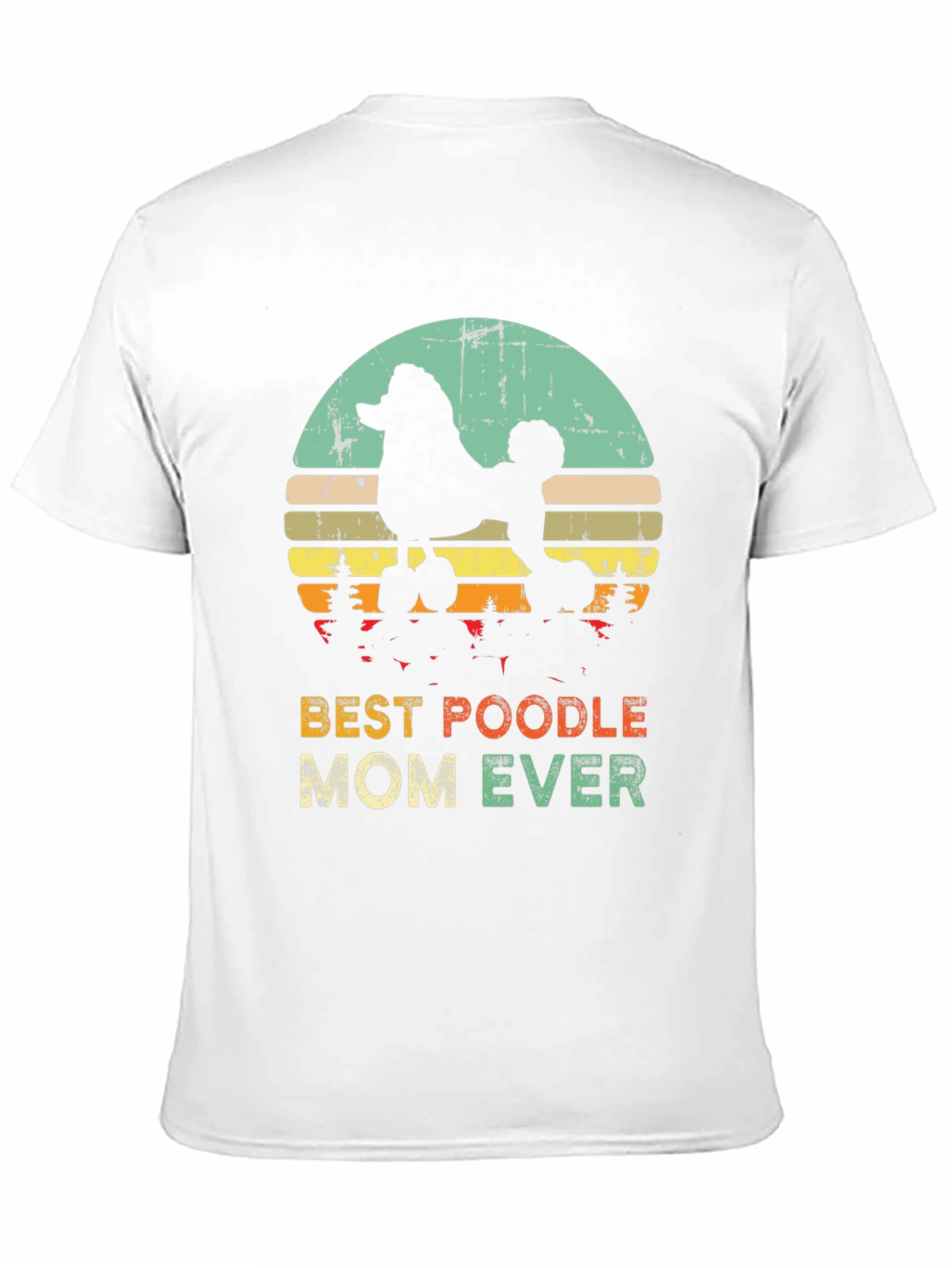 Best Poodle Mom Ever T-Shirt - Retro Design