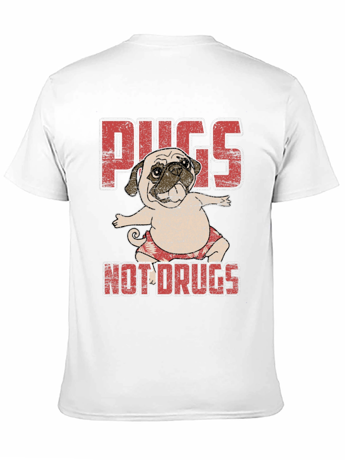 Pugs Not Drugs T-Shirt Cute Dog Tee