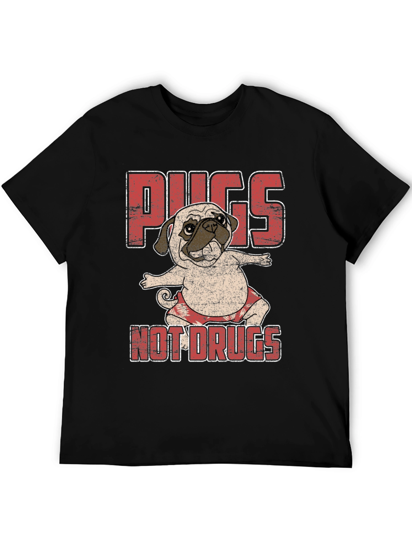 Pugs Not Drugs T-Shirt Cute Dog Tee