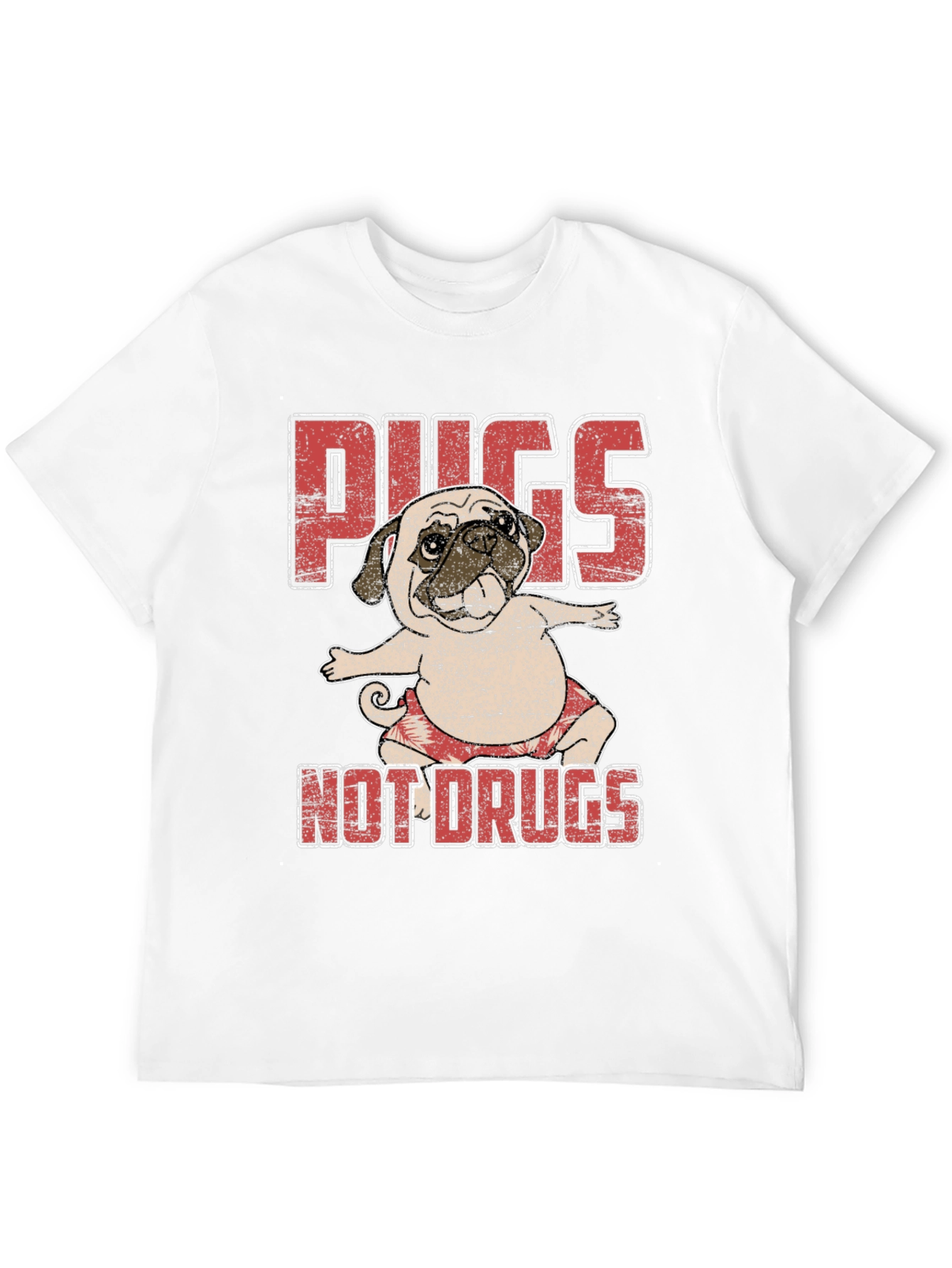 Pugs Not Drugs T-Shirt Cute Dog Tee