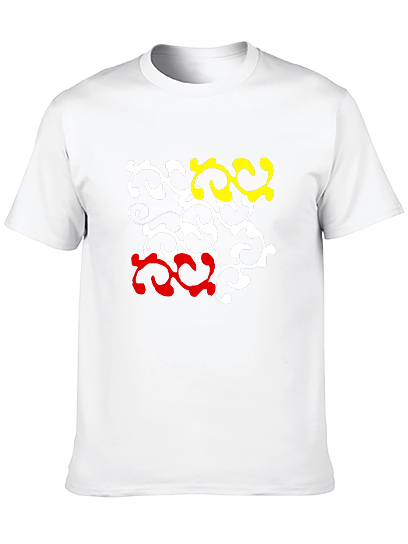 Abstract Pattern Crew Neck T-Shirt