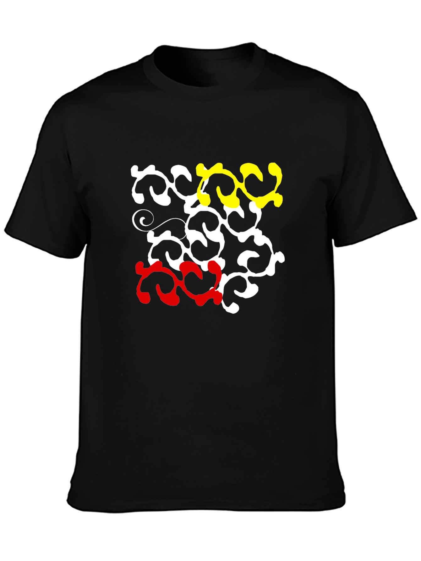 Abstract Pattern Crew Neck T-Shirt